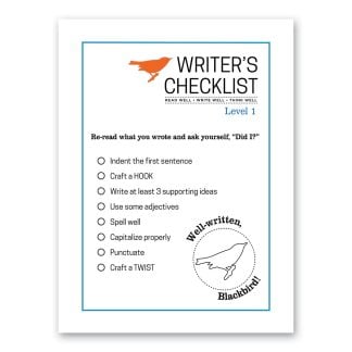 Writer's Checklist: Level 1
